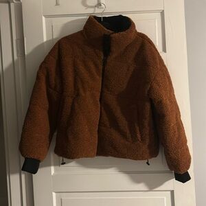 NVLT Cognac Brown Teddy Jacket